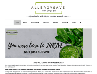 allergysave.com.au screenshot
