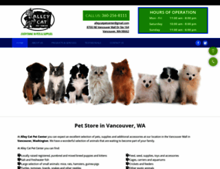 alleycatpetcenter.com screenshot