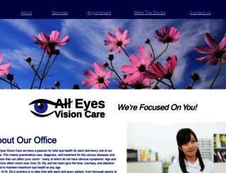 alleyesvisioncare.net screenshot