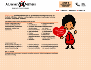 allfamilymatters.com.au screenshot