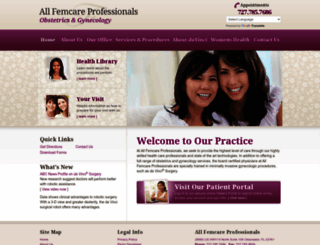 allfemcareprofessionals.com screenshot