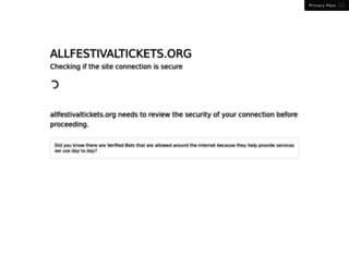 allfestivaltickets.org screenshot
