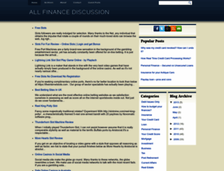 allfinancediscussion.com screenshot