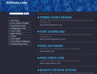 allfontz.com screenshot