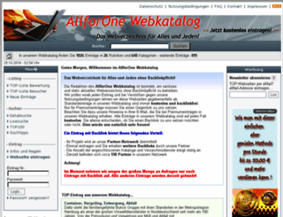 allforone-webkatalog.de screenshot