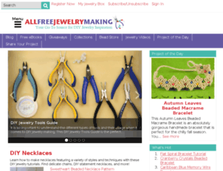 allfreebeadedjewelry.com screenshot
