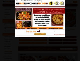 allfreeslowcookerrecipes.com screenshot