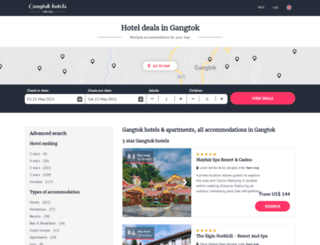 allgangtokhotels.com screenshot