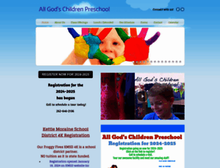 allgodschildrenpreschool.com screenshot