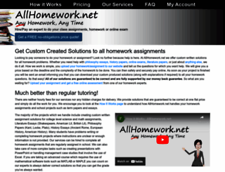 allhomework.net screenshot