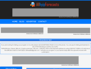 allhyipforecasts.com screenshot