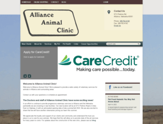 allianceanimalclinic.com screenshot