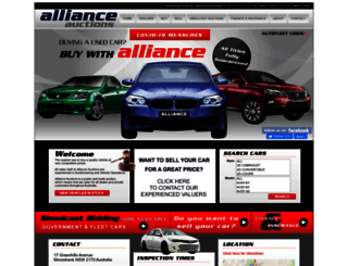 allianceauctions.com.au screenshot