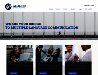 alliancebizsolutions.com screenshot