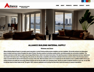 alliancebuildingsupply.com screenshot