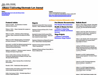 alliancecontractingelectroniclawjournal.com screenshot