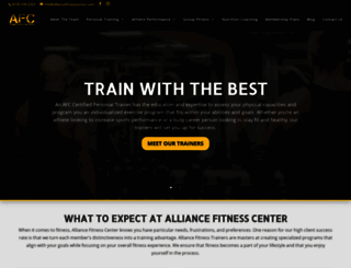 alliancefitnesscenter.com screenshot