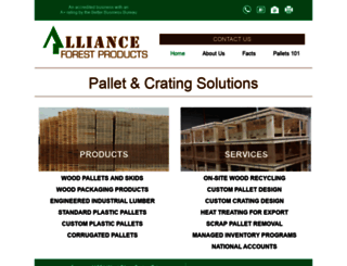 allianceforestproducts.com screenshot