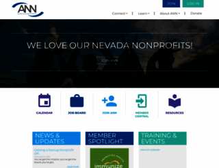 alliancefornevadanonprofits.com screenshot