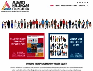 alliancehealthcarefoundation.org screenshot