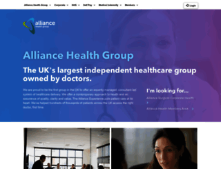 alliancehealthgroup.co.uk screenshot