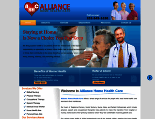 alliancehomehealth.net screenshot