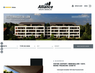 allianceimmobilier.com screenshot