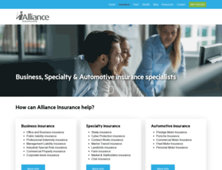 allianceinsurance.com.au screenshot