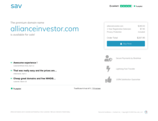 allianceinvestor.com screenshot