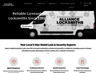 alliancelocksmiths.com screenshot
