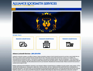 alliancelocksmithservices.com screenshot