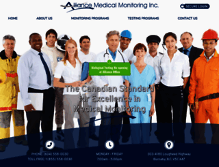 alliancemedicalmonitoring.com screenshot