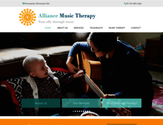 alliancemusictherapy.com screenshot