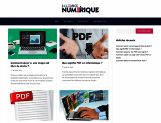 alliancenumerique.com screenshot
