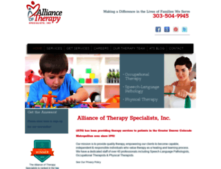allianceoftherapyspecialists.com screenshot