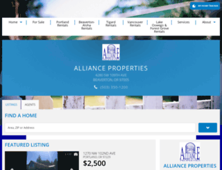 allianceproperties.net screenshot