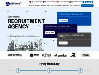 alliancerecruitmentagency.ae screenshot