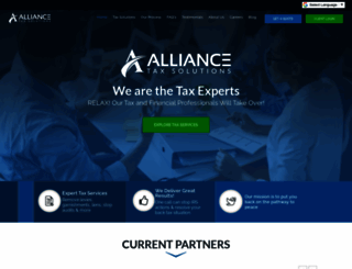 alliancetaxsolutions.com screenshot