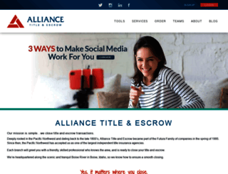 alliancetitle.com screenshot