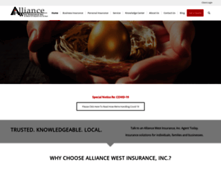alliancewestinsurance.com screenshot