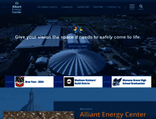 alliantenergycenter.com screenshot