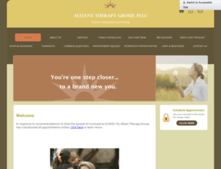 allianttherapy.com screenshot