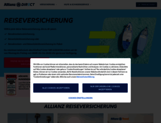 allianz-reiseversicherung.de screenshot