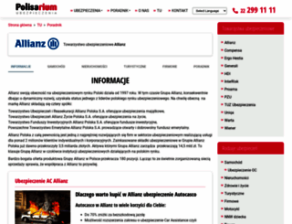 allianz.info.pl screenshot