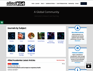 alliedacademies.org screenshot