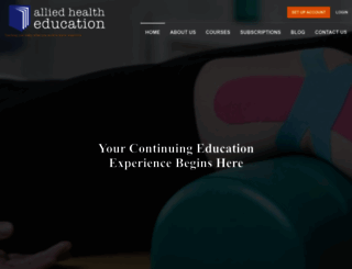 alliedhealthed.com screenshot