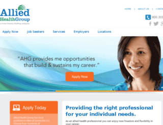 alliedhealthgroup.com screenshot