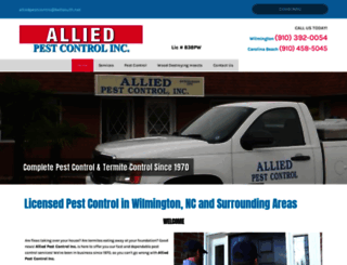 alliedpestcontrolnc.com screenshot