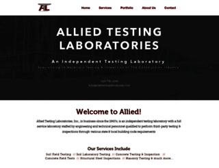 alliedtestinglaboratories.com screenshot