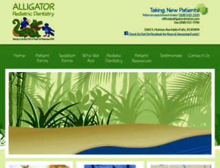 alligatordentist.com screenshot